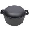 Multi-usage Cast Iron Pot for Outdoor Camping Grill