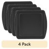 (4 pack) Nonstick 7.6" x 7.6" x 1.8" Square Cake Pan, Brownie Pan, Dark Gray