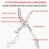"2-Piece German Stainless Steel Kitchen Scissors Set - Industrial Strength for Meat Prep & Vegetable Chopping"
