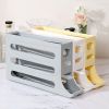 2pcs Kitchen Eggs Organizer 4-layer Slide Refrigerator Eggs Rack