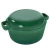 Enameled Cast Iron Dutch Oven with Serving Lid + ENCLOSED THERMAL CIRCLE Design
